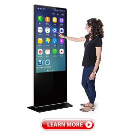 Floor Stand Touch Screen Poster