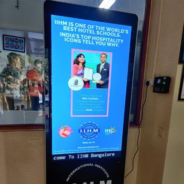 Floor stand indoor advertising display