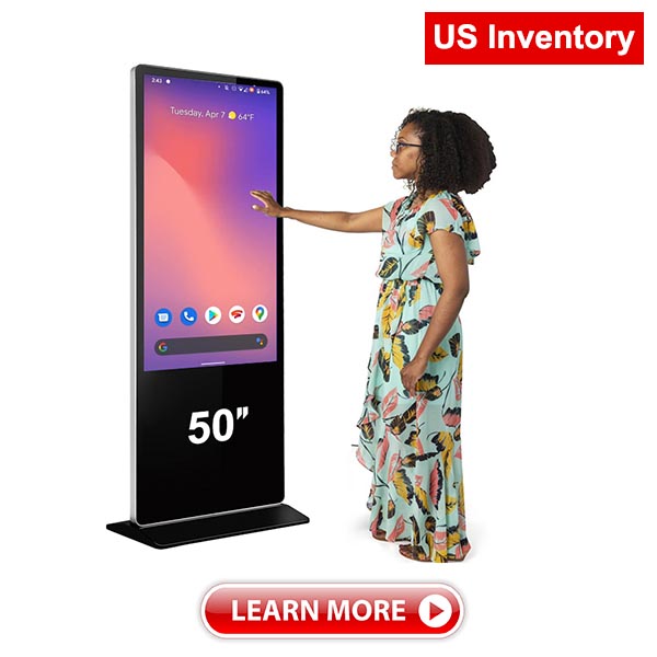 US Inventory 50 inch Stand Digital Signage