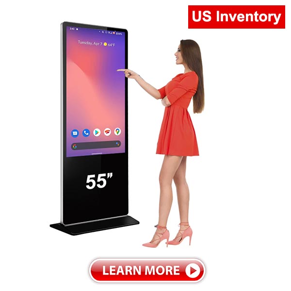 US Inventory 55 inch Stand Digital Signage